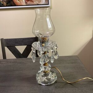 Leviton vintage crystal lamp